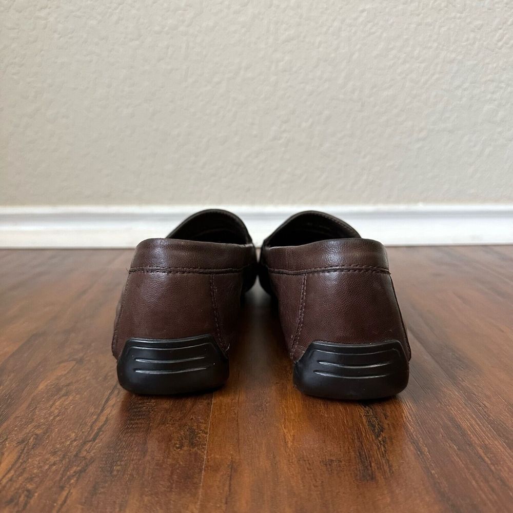 ROBERT ZUR Womens Driving Loafers Moccasins in Espresso Leather - Picture 8 of 12